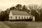 prairie house sepia pioneer history vintage historic photograph townhall church