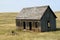 A prairie shack on an abandoned field in South Dakota, USA.