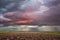 Prairie Storm Clouds Sunset