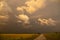 Prairie Storm Clouds Sunset