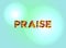 Praise Concept Colorful Word Art Illustration