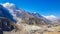 Praken Gompa- Panoramic view on Himalayan valley