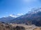 Praken Gompa - Panoramic view on Himalayan valley