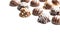Praline bonbons. Chocolate truffles