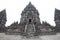 Prambanan main temple on the white background