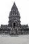 Prambanan main temple on white background