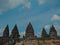 Prambanan Temple with beautiful sky