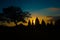 Prambanan temple at sunset, Java, Indonesia