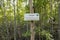 The Pranburi forest park sign