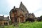 Prasat Hin Phanom Rung Stone Castle Sanctuary building Khmer Hindu Temple style in Phanom Rung Historical Park for thai people