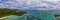 Praslin island seychelles paradise beach aerial drone panorama landscape anse volbert