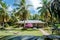 Praslin Seychelles April 2022, Luxury self catering bungalow villa in a tropical garden in the Seychelles