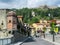 Prats de Mollo la Preste, Pyrenees-Orientales, southern France: Panoramic view of the medieval fortified town with Fort Lagarde