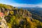 Pravcicka Gate in autumn colors, Bohemian Saxon Switzerland, Czech Republic