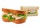 Prawn salad sandwich sliced bread