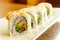 Prawn sushi roll