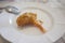 Prawn Tempura deep fried battered shrimp on white dish