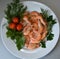 Prawns Latin. Caridea as food - delicacy