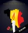 Pray for Brussels. Map Of Belgium. Flag Of Belgium. Mourning in