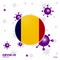 Pray For Chad. COVID-19 Coronavirus Typography Flag. Stay home, Stay Healthy