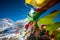 Pray flags in Everest base camp