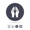 Pray hands sign icon. Religion priest symbol.