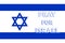 Pray for Israel. Banner for design. Text