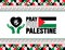 pray for Palestine typography concept background design template with Palestine national flag.
