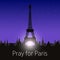 Pray for Paris, 13 November 2015. Abstract creative concept vector image. For art illustration template design