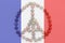 Pray for paris, france flag transparent