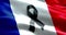 Pray for paris, nice, france, waving france country flag color background with black ribbon