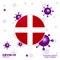 Pray For Sovereign Military order of Malta. COVID-19 Coronavirus Typography Flag. Stay home, Stay Healthy