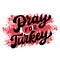 Pray for Turkey. Hand lettering