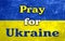 Pray for Ukraine flag