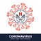 Pray for the World coronavirus concept with hands vector illustration. Time to pray Corona Virus 2020 covid-19. Coronavirus in