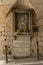 Prayer altar in the tunnel entrance to the Greeks Gate Mdina Malt