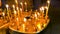 Prayer Candles in Orthodox Christian Church