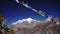 Prayer flags in the Himalaya mountains, Annapurna region, Nepal