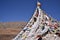 Prayer flags and Mani stones