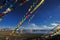 Prayer flags near Heavenly Lake Namtso