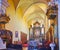 The prayer hall of Catholic Cathedral, on July 14 in Kamianets-Podilskyi, Ukraine