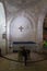 Prayer hall in the cave in the Church of Saint Anne near Pools of Bethesda in the old city of Jerusalem, Israel