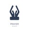 Prayer icon. Trendy flat vector Prayer icon on white background