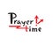 Prayer time - inspire motivational religious quote. Hand drawn