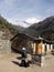 prayer wheel in Himalayas.