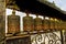 Prayer wheel in Nepali near the Buddhist temple