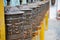 Prayer wheels in Nepali temple