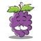 Praying grape character cartoon collection