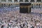 Praying in the holy Kaaba