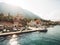 Prcanj, Montenegro The Bay of Kotor. Church of the Nativity of t